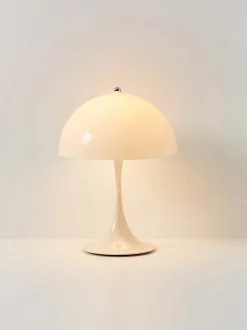 Lampada da tavolo portatile a LED con luce regolabile Panthella 250, Design Verner Panton