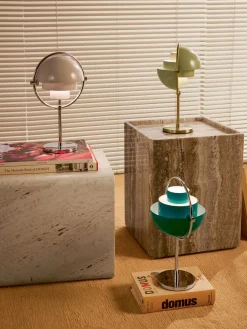 Lampada da tavolo portatile con luce regolabile Multi-Lite, orientabile