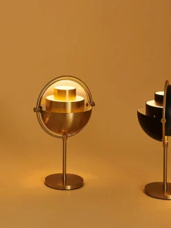 Lampada da tavolo portatile con luce regolabile Multi-Lite, orientabile