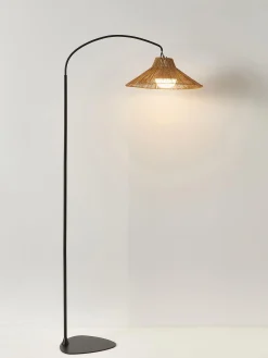 Lampada da terra a LED con luce regolabile fatta a mano con telecomando Niza