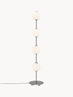 Lampada da terra a LED in vetro soffiato con luce regolabile Audrey