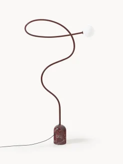 Lampada da terra con base in marmo Alina