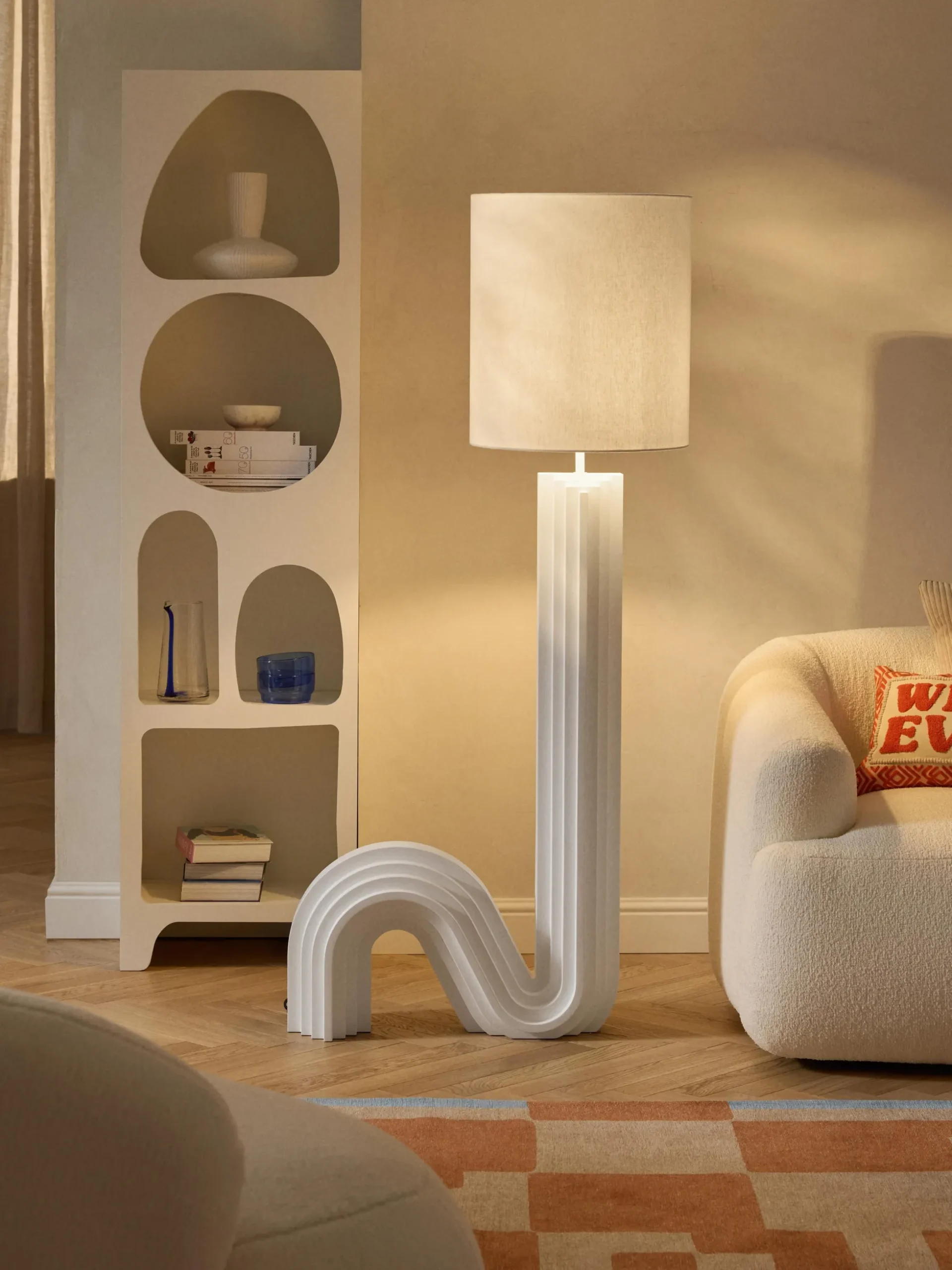 Lampada da terra di design Luomo