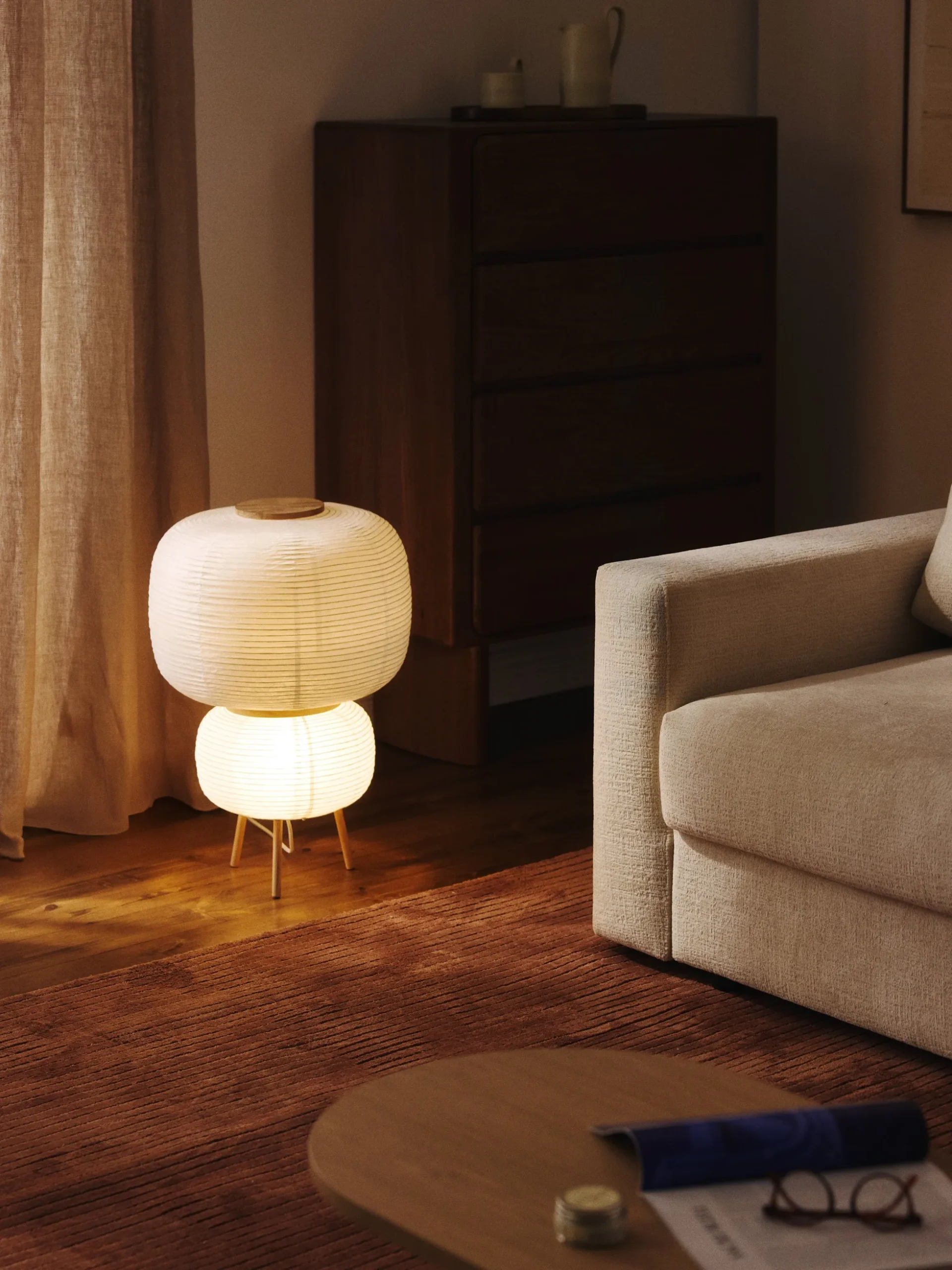 Lampada di design in carta di riso Misaki