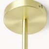 Lampada grande a sospensione in vetro opale Aurelia