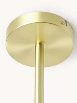 Lampada grande a sospensione in vetro opale Aurelia