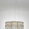 Lampadario in cristallo a LED con luce regolabile Nuvia