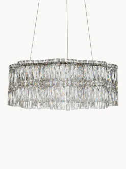 Lampadario in cristallo a LED con luce regolabile Nuvia