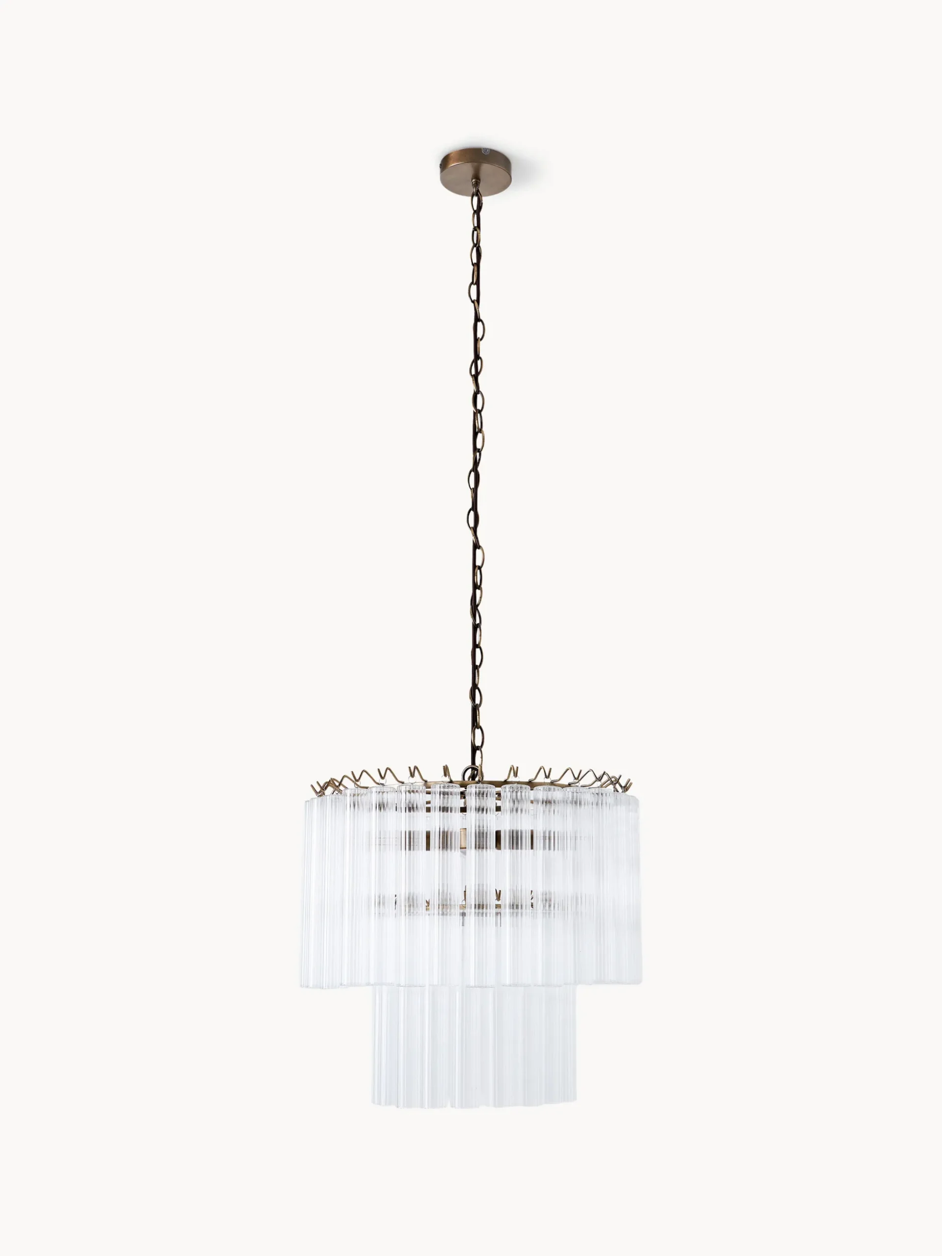 Lampadario in vetro Janae