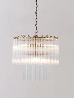 Lampadario in vetro Janae