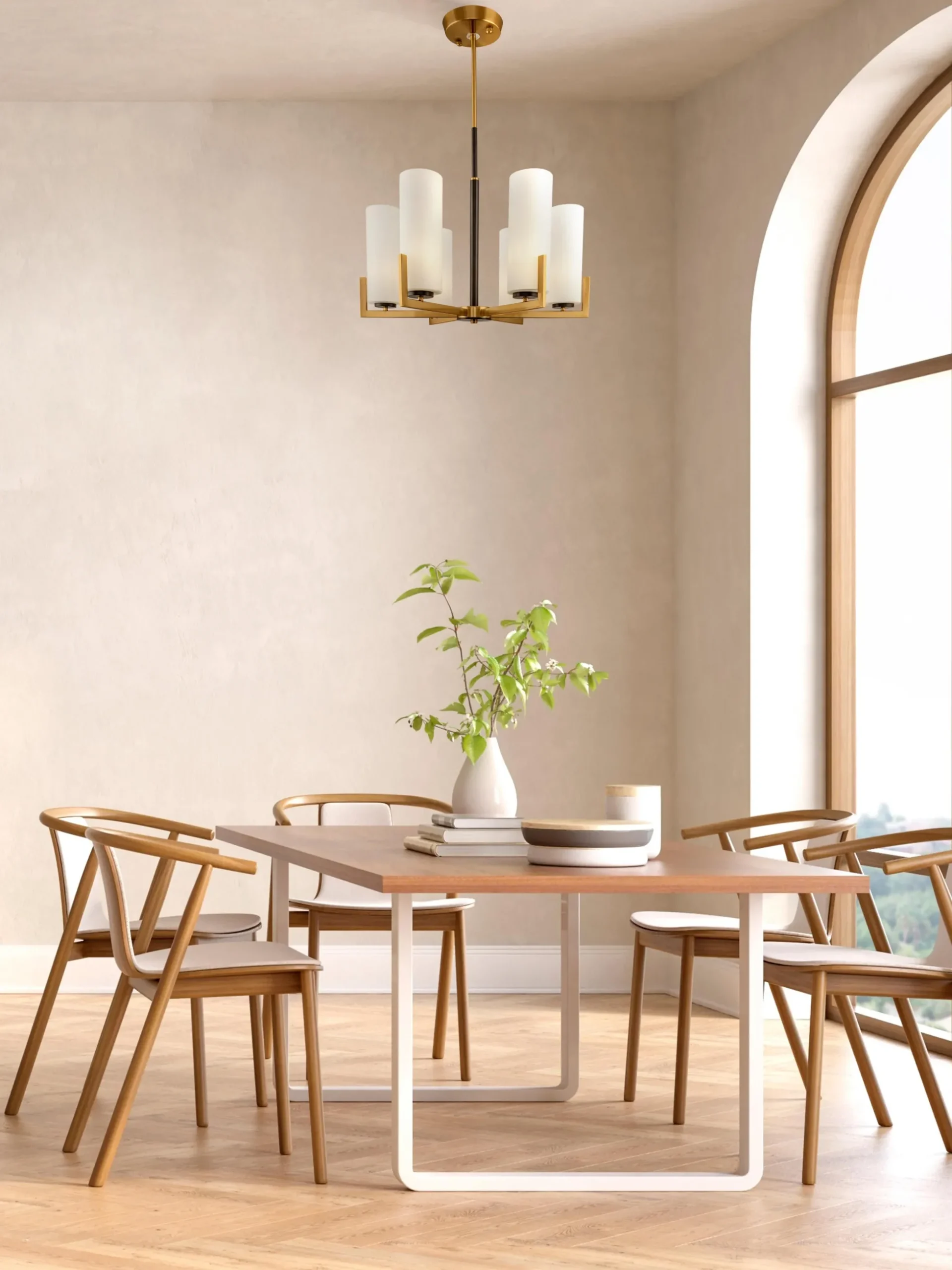 Lampadario grande in vetro Fortano