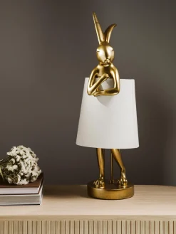 Lampada rosa da tavologrande di design Rabbit