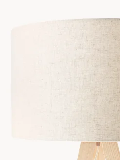 Lampada treppiede da terra scandi in legno massiccio Jake