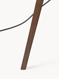 Lampada treppiede da terra scandi in legno massiccio Jake