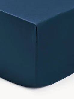 Lenzuolo con angoli boxspring in raso di cotone Premium