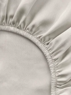 Lenzuolo con angoli boxspring in raso di cotone Comfort