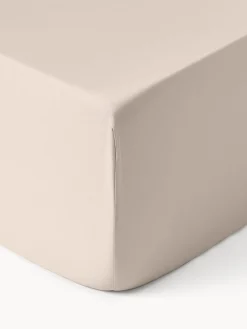 Lenzuolo con angoli boxspring in raso di cotone Comfort