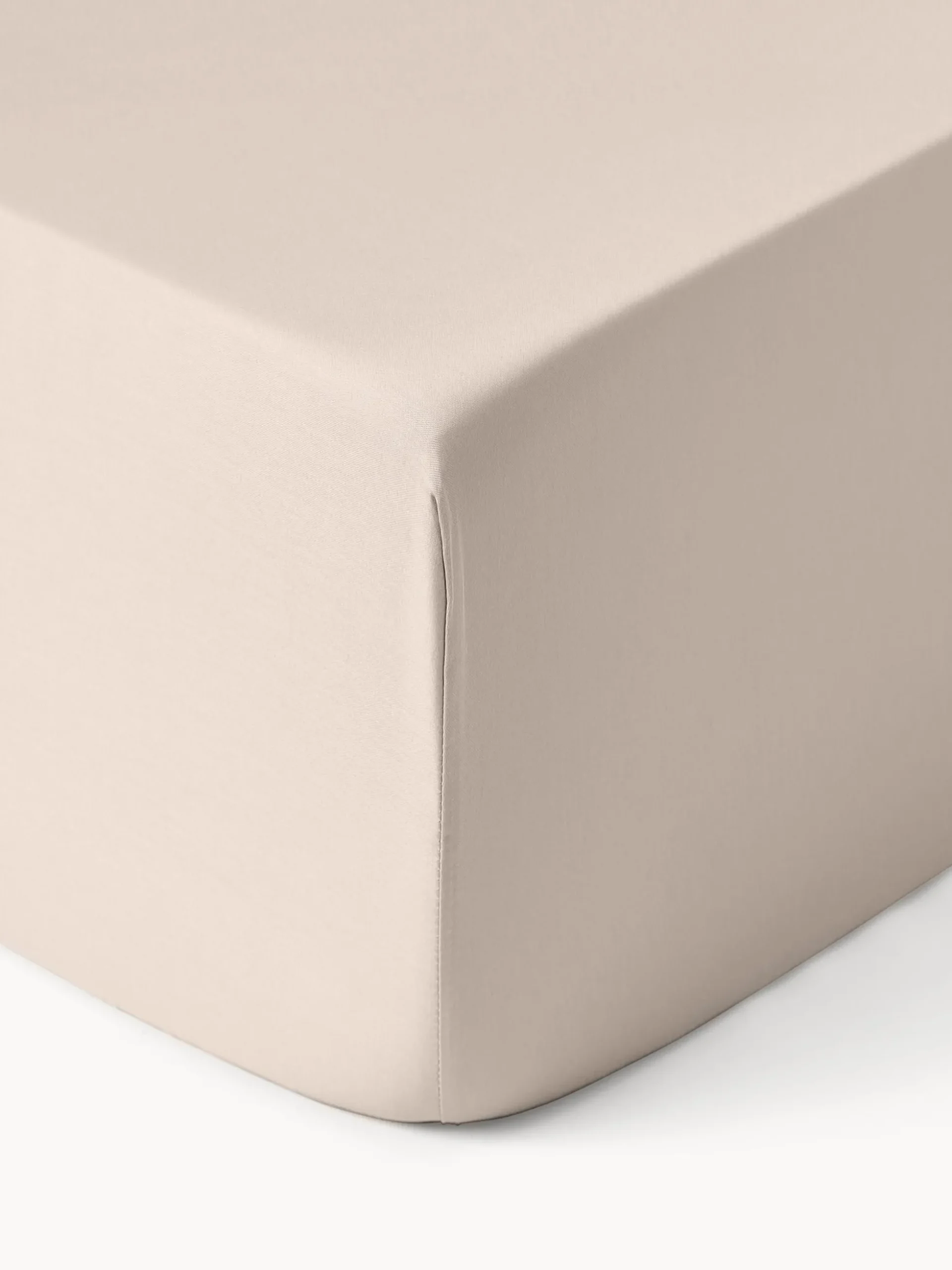 Lenzuolo con angoli boxspring in raso di cotone Comfort