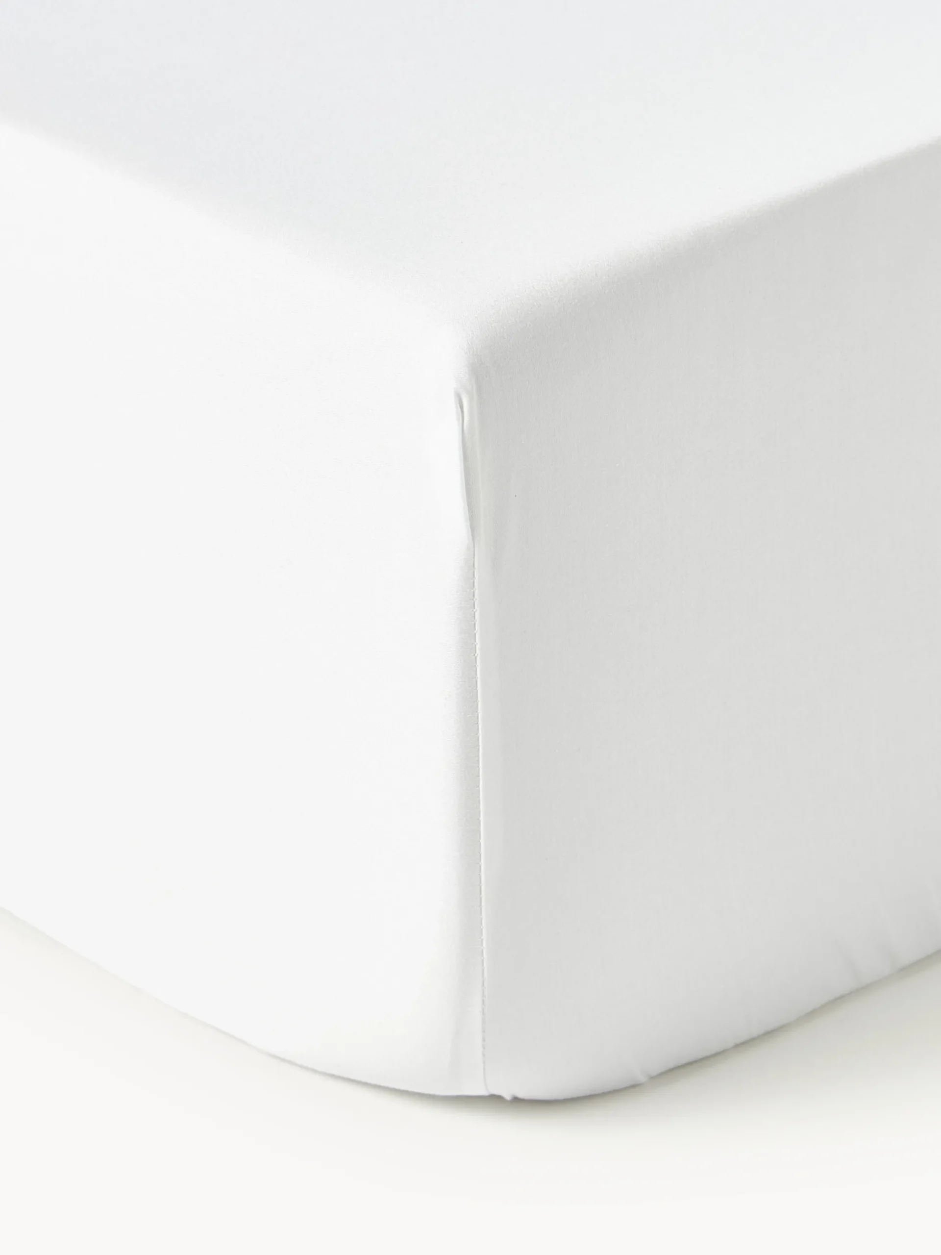 Lenzuolo con angoli boxspring in raso di cotone Premium