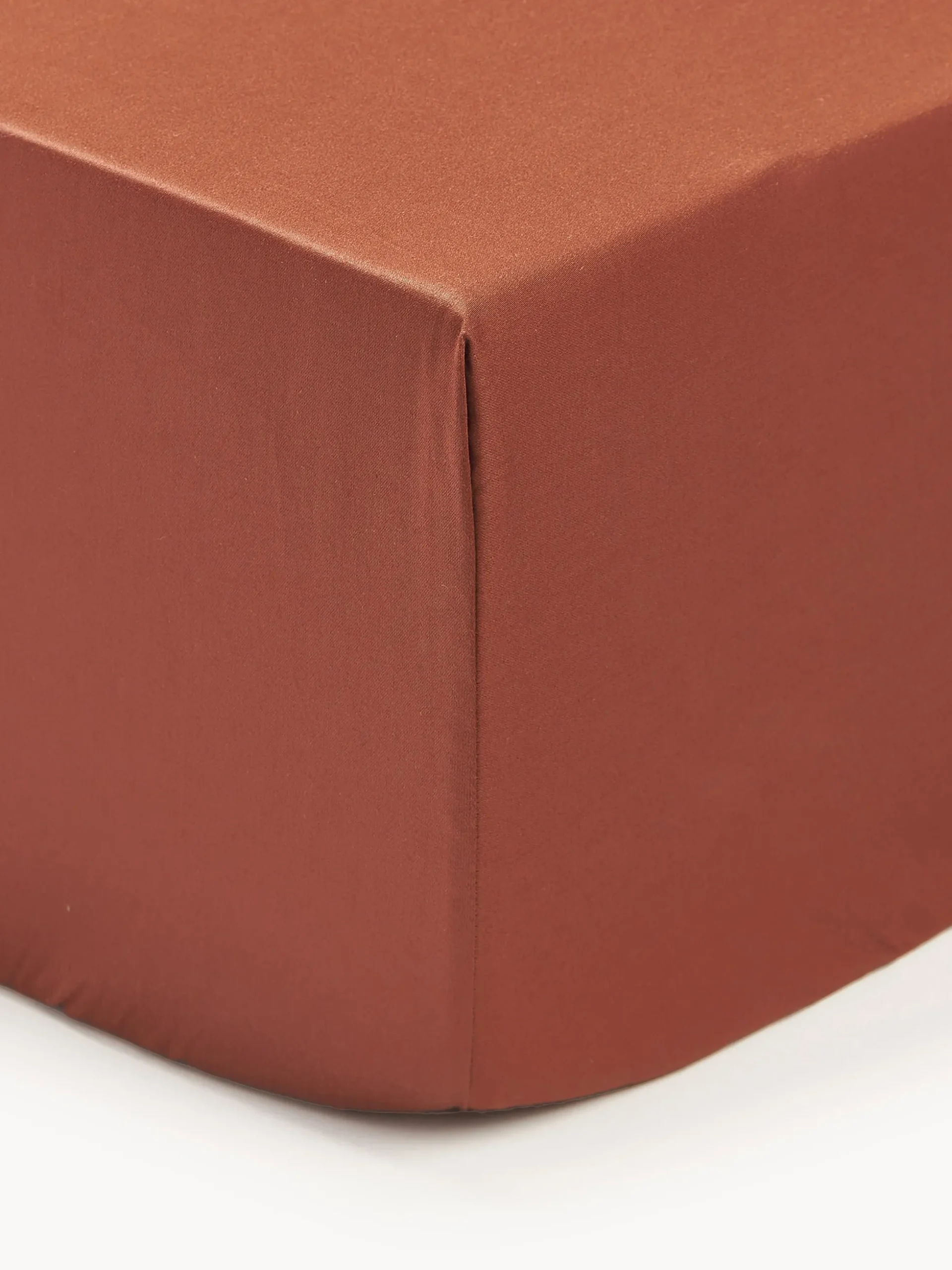 Lenzuolo con angoli boxspring in raso di cotone Premium