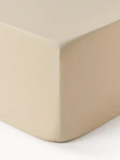 Lenzuolo con angoli boxspring in cotone percalle Elsie