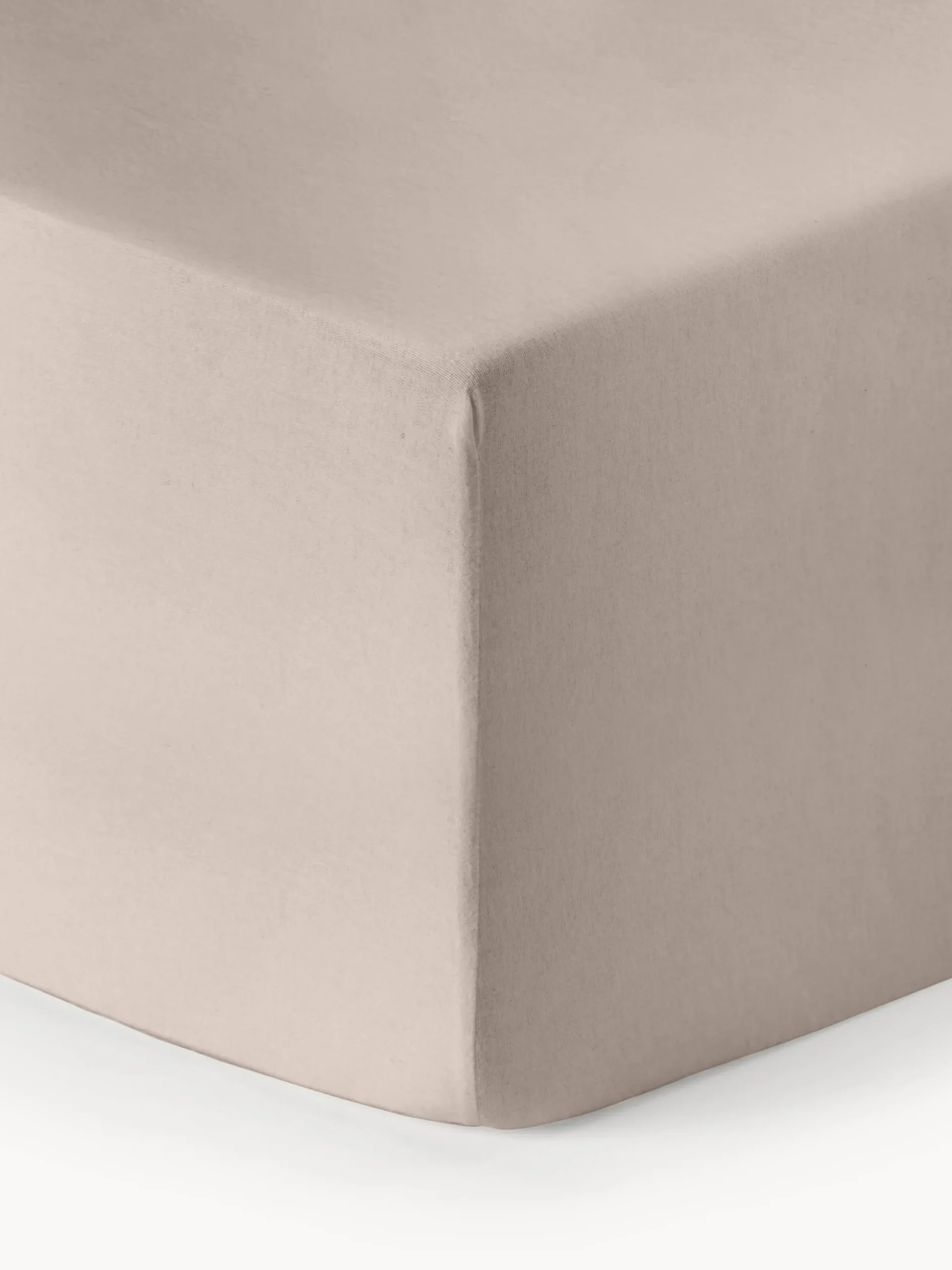 Lenzuolo con angoli boxspring in flanella Biba