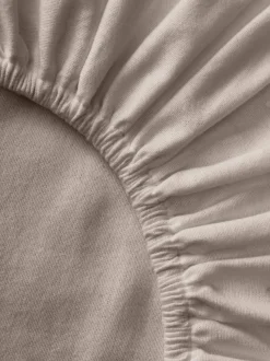 Lenzuolo con angoli boxspring in flanella Biba