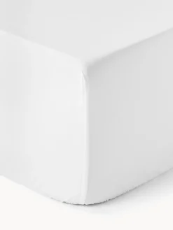 Lenzuolo con angoli boxspring in cotone percalle Elsie