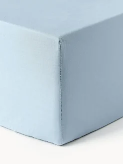 Lenzuolo con angoli boxspring in cotone percalle Elsie
