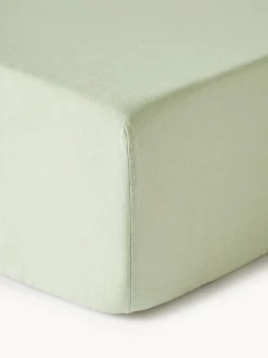 Lenzuolo con angoli boxspring in lino lavato Airy