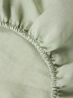 Lenzuolo con angoli topper in lino lavato Airy