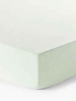 Lenzuolo con angoli topper in lino Linna