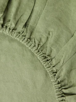 Lenzuolo con angoli topper in lino lavato Airy