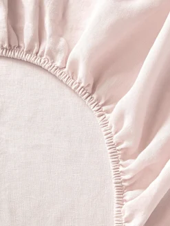 Lenzuolo con angoli topper in lino lavato Airy