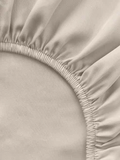 Lenzuolo con angoli topper in raso di cotone Comfort