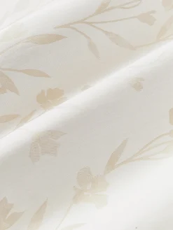 Lenzuolo in raso di cotone con motivo jacquard Hurley