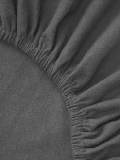 Lenzuolo con angoli boxspring in flanella Biba