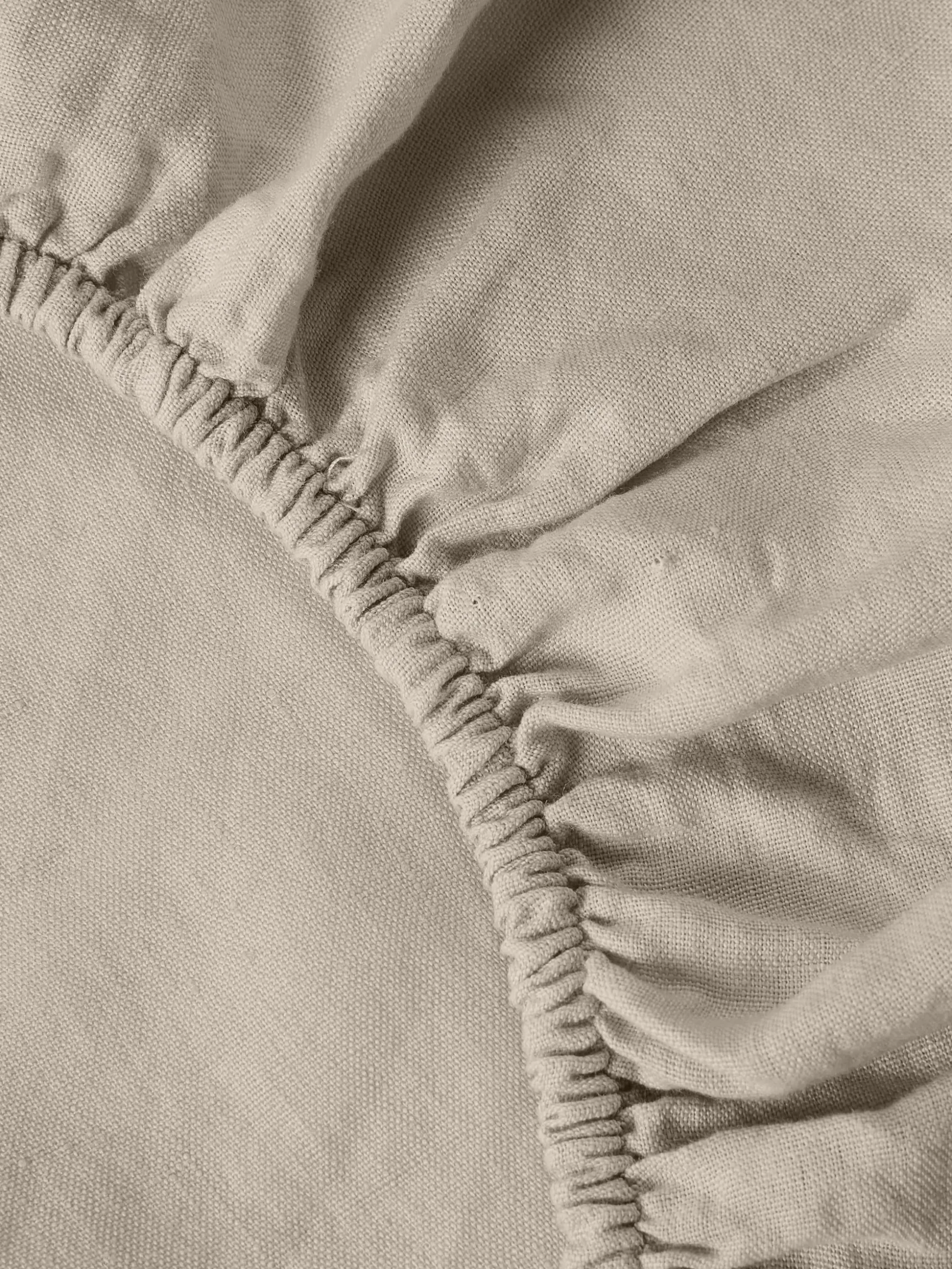 Lenzuolo con angoli boxspring in lino lavato Airy