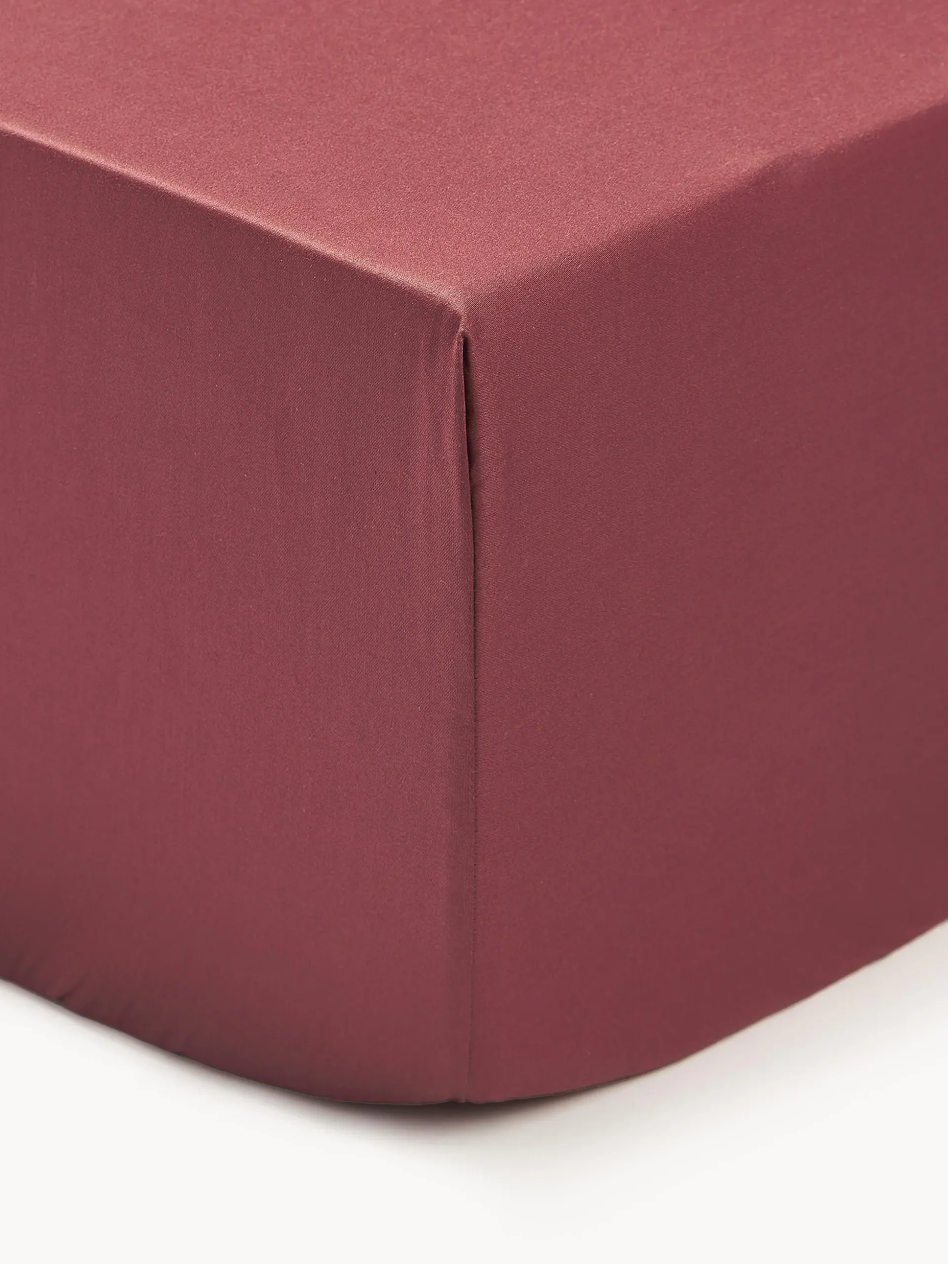 Lenzuolo con angoli boxspring in raso di cotone Premium