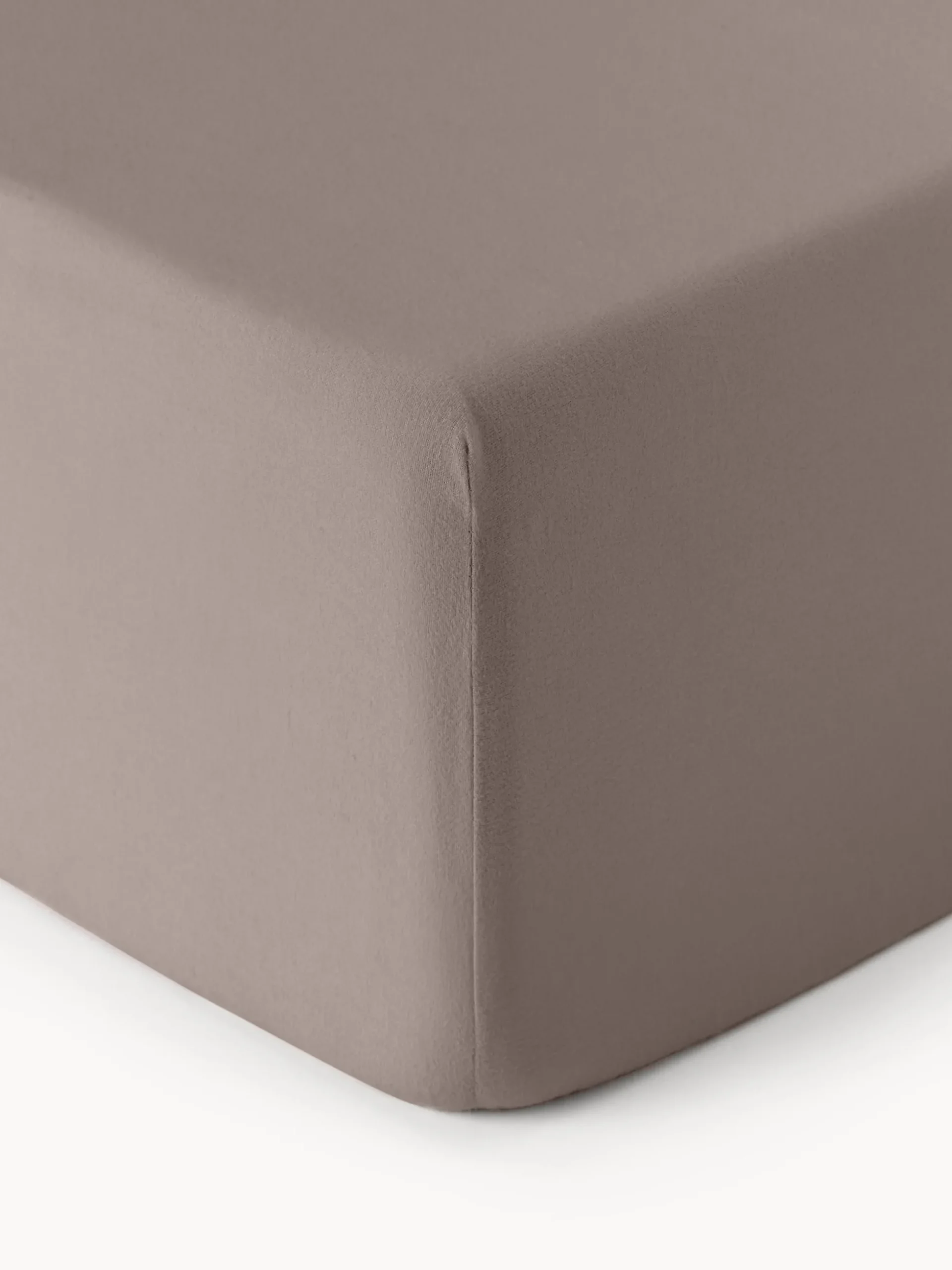 Lenzuolo con angoli boxspring in flanella Biba
