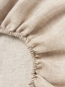 Lenzuolo con angoli boxspring in lino Linna