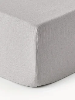 Lenzuolo con angoli boxspring in lino lavato Airy