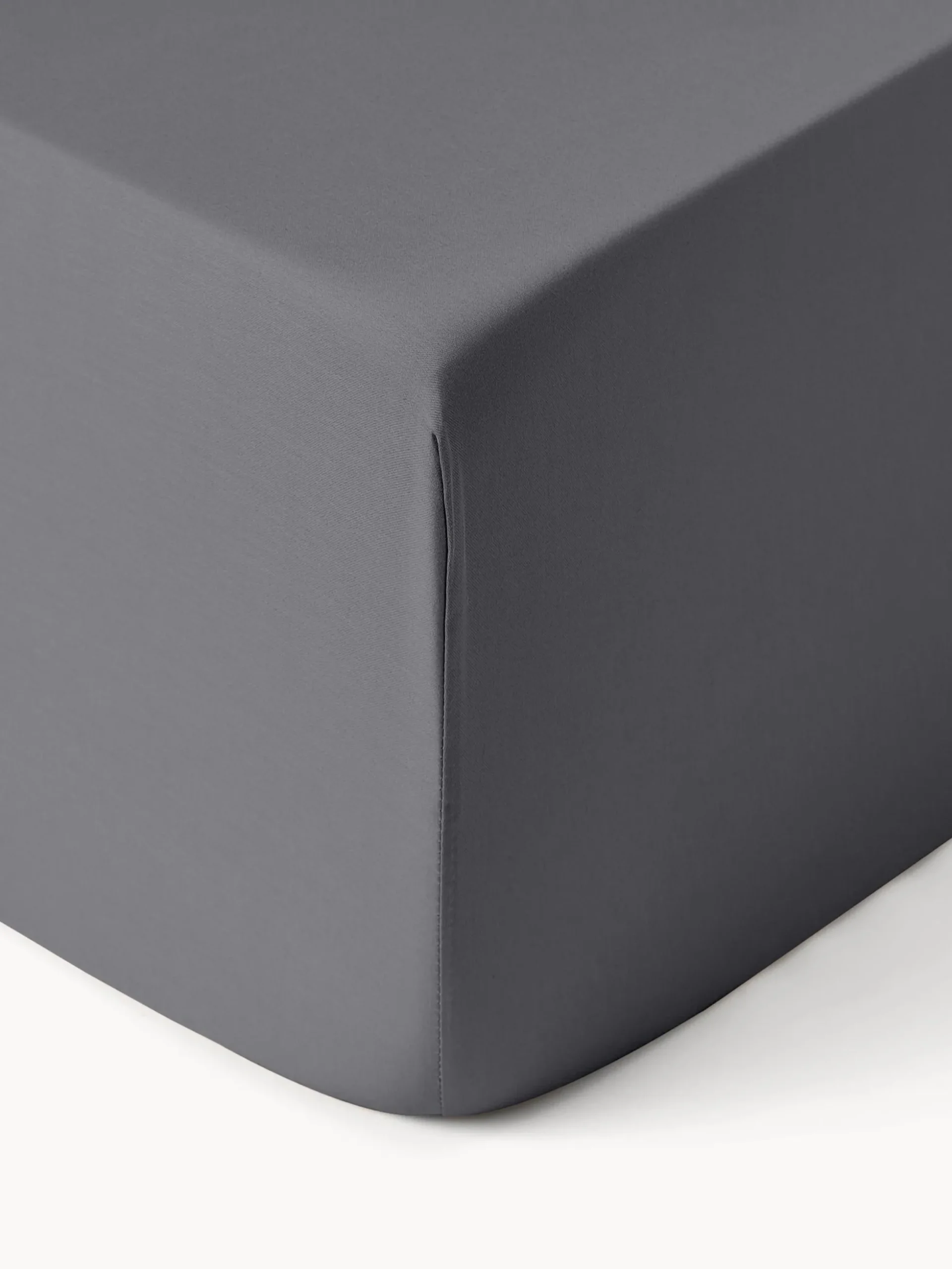 Lenzuolo con angoli boxspring in raso di cotone Comfort
