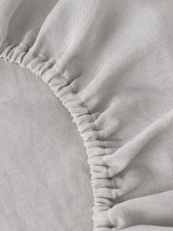 Lenzuolo con angoli topper in lino lavato Airy