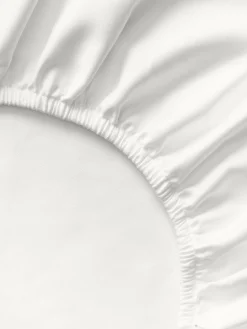 Lenzuolo con angoli topper in raso di cotone Premium