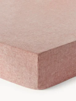 Lenzuolo con angoli topper in lino Linna