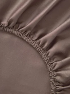 Lenzuolo con angoli topper in raso di cotone Comfort