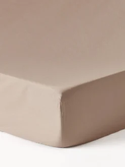Lenzuolo con angoli topper in raso di cotone Premium