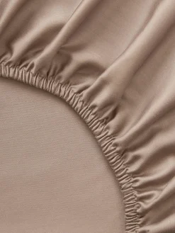 Lenzuolo con angoli topper in raso di cotone Premium