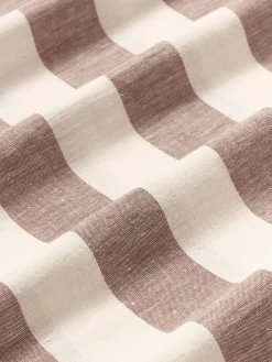 Lenzuolo in misto lino e cotone con volant Posie